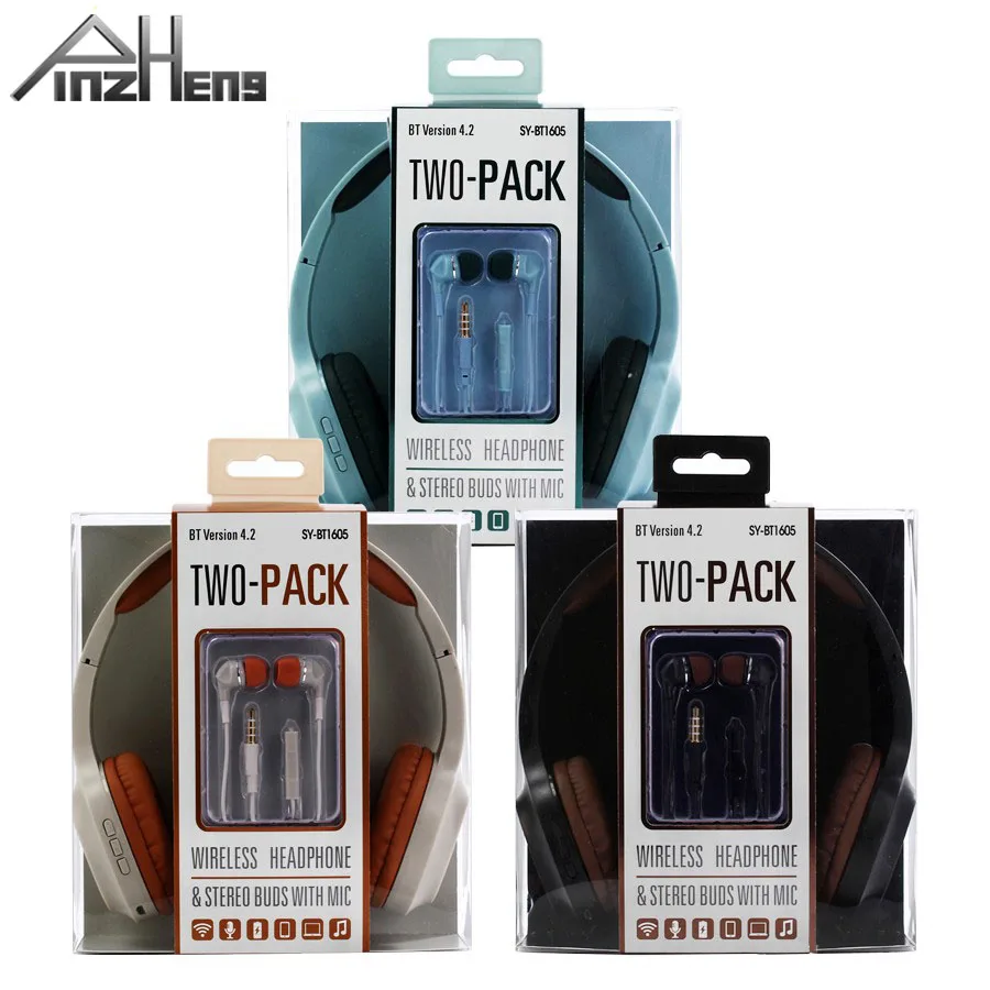 

PINZHENG SY-BT1605 Bluetooth Wireless Earphone Headphone For Phone Computer Gaming Hedset Earbuds Wireless Headphone Mp3 Player