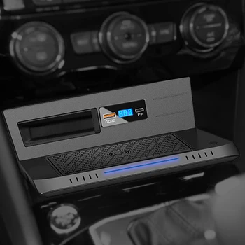 

15w car qi wireless charger phone charger charging plate phone holder for VW Tiguan Allspace MK2 Tharu 2017 2018 2019