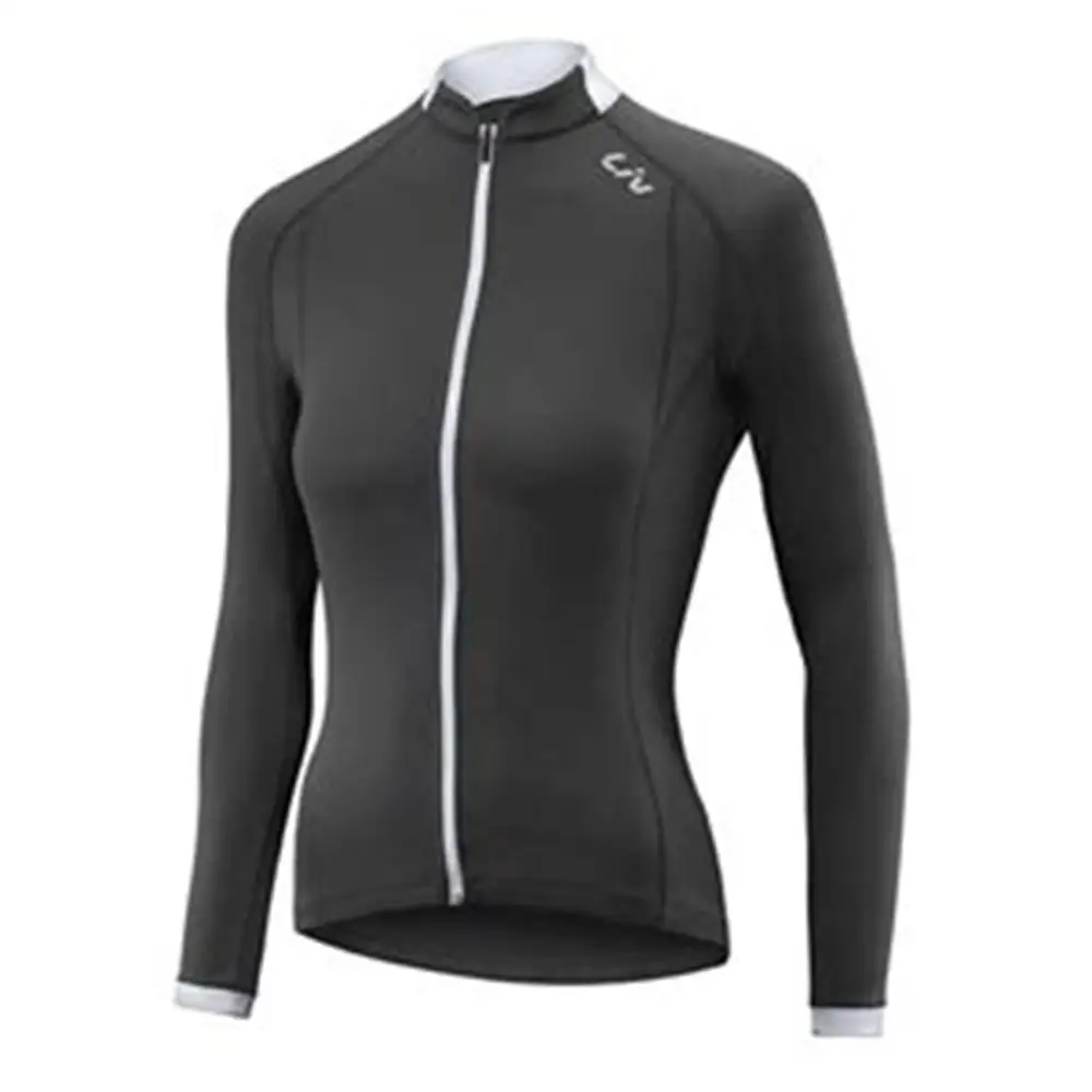 Liv зимний термальный флисовый спортивный костюм для велоспорта, Женский комплект для велоспорта с длинным рукавом, велосипедная куртка, одежда для командного цикла, Ropa Ciclismo Mujer - Цвет: Jacke 7
