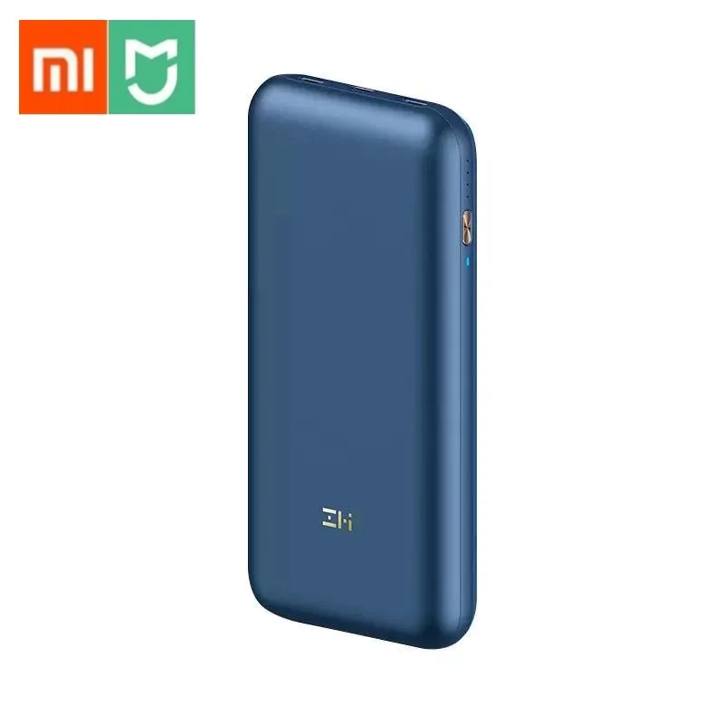 Новейшая модель; Xiaomi ZMI Мощность банк PRO 20000 mAh быстрая зарядка № 10 Pro QB823 65 Вт 20000 мА/ч, Мощность bank зарядное устройство для iPhone iPad Тетрадь - Цвет: Синий