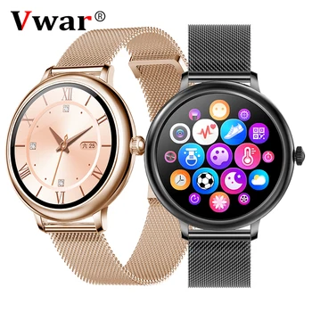 

Vwar LUX women smart watch Touch Screen Ladies smartwatch for Girl Heart rate monitor Blood Pressure For Android IOS NY13
