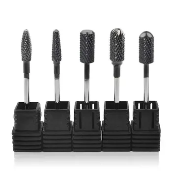 

5 Type Tungsten Carbide Nail Drill Bit For Electric Nail Drill Machine Titanium Burr Bits Milling Cutter Manicure Polishing Tool