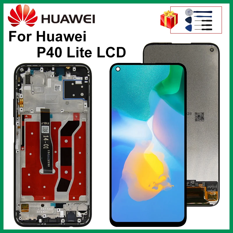 Оригинальный Для HUAWEI P40 Lite ЖК дисплей Nova 6SE дигитайзер сборка Запчасти для 6 SE экран дисплей|Экраны мобильных