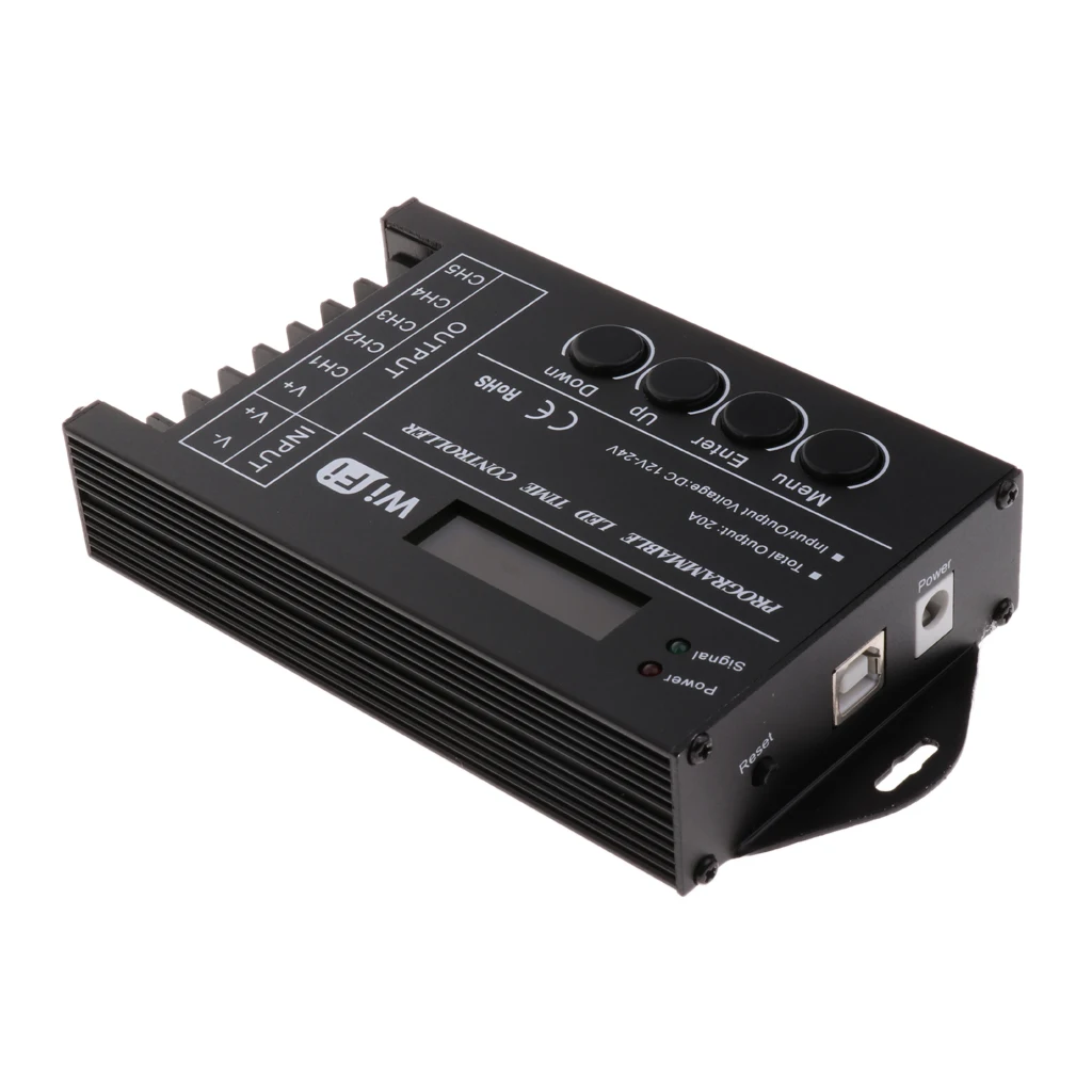 

Multi-function DC12-24V 20A 5 Channels TC421 Programmable LED Time Controller