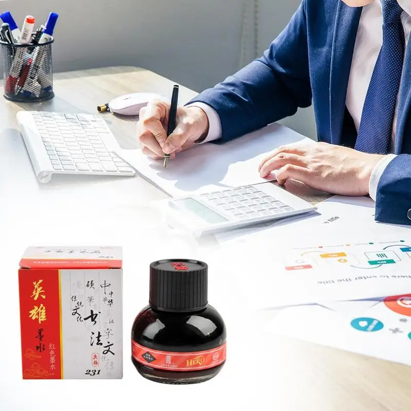 60ML Calligraphy Writing Painting Fountain Pen Colored Ink For Fountain Dip Pens Write Drawing Graffiti Non Carbon School Supply