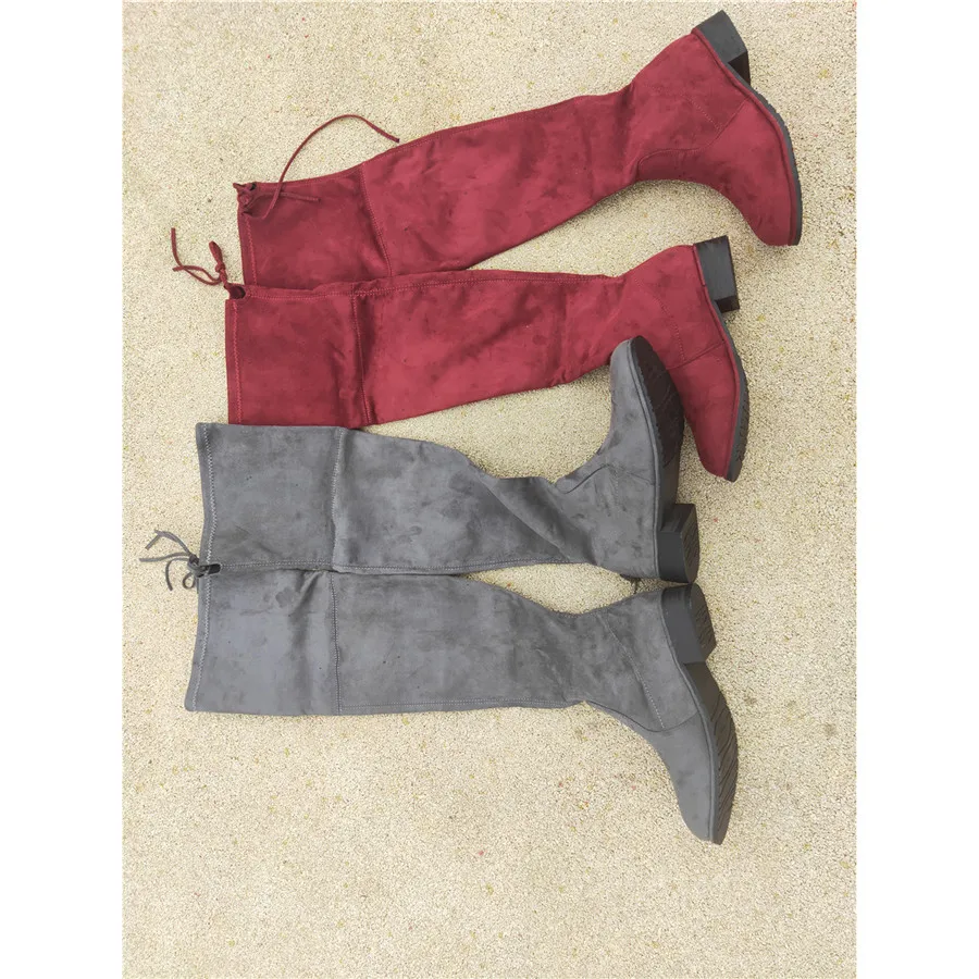 

bottine femme Winter High Long Elastic Woman Thin Boots Overknee