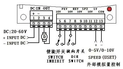 0-5v control motor speed
