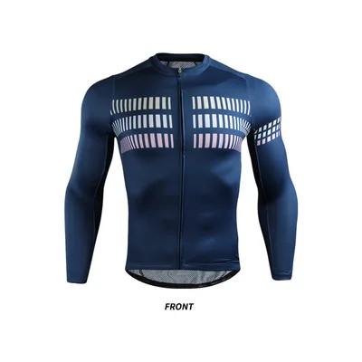 Cycling Jerseys 4 Дышащий с длинным рукавом Велоспорт Джерси MTB Одежда термальный велосипед Джерси для мужчин карманы холст быстросохнущая анти-пот лето осень - Color: Cycling Jerseys 4
