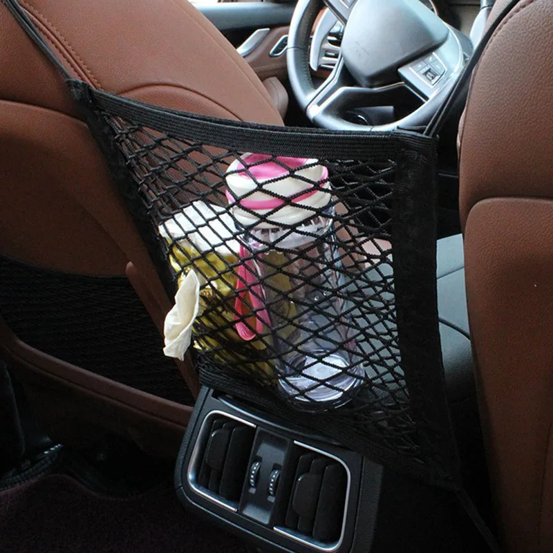 

Universal Bag Luggage Holder Pocket Interior Accessories Storage Cloth Car Rear Seat Auto Seat Organizer Network Multifunctional