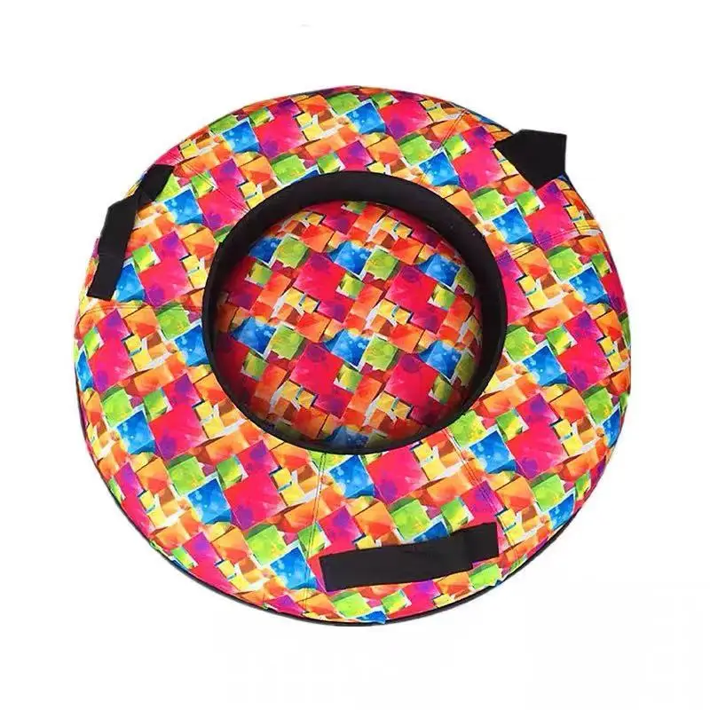 

Winter Snow Tubing Inflatable Snow Sled With Handle Thickened Inflatable Ski Circle Outdoor Skiing Supplies For Child Adult