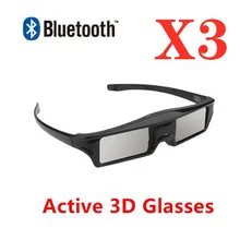 Kx60 3 шт./лот 3D RF Bluetooth активные очки для Epson ELPGS03 проектор домашнего кинотеатра