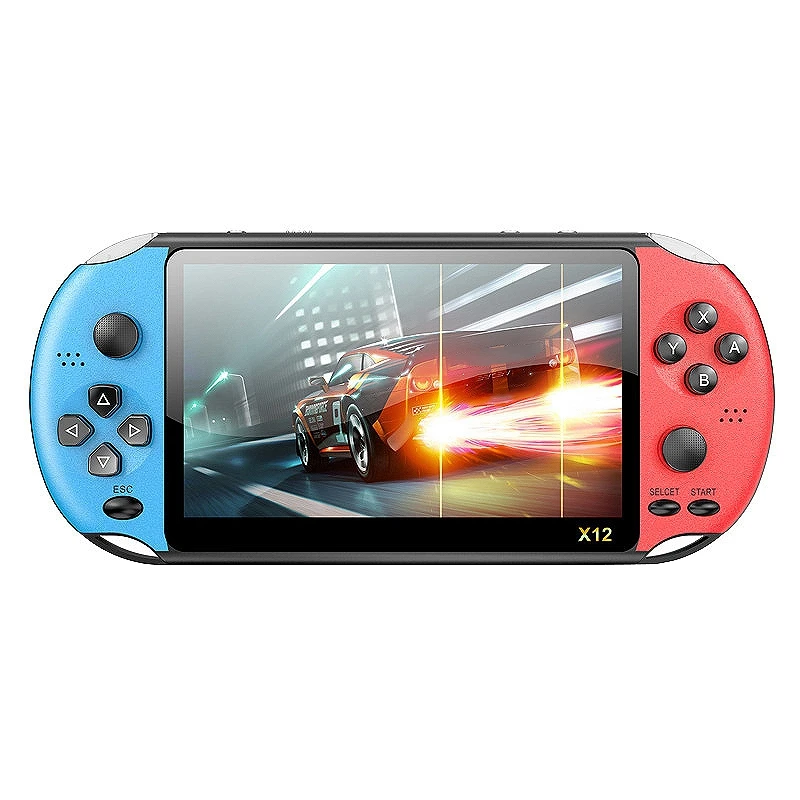 Игровая приставка X12 портативная игровая для psp Ретро Двойной Рокер Джойстик 5 1