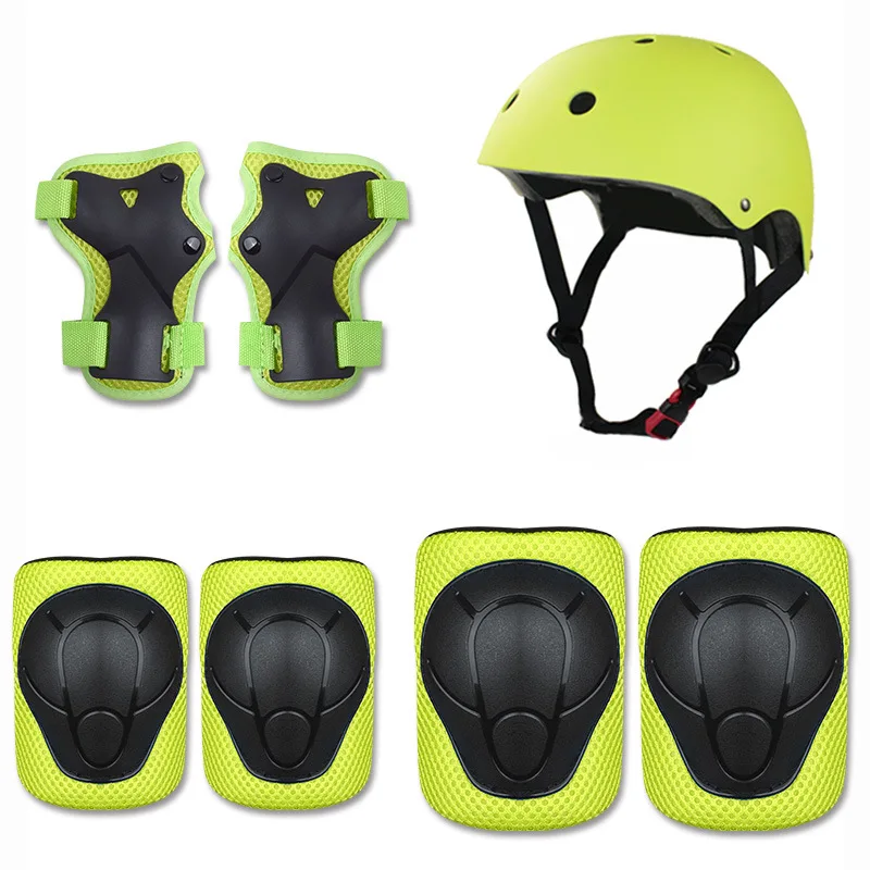 

7Pcs/Set Children Skating Protective Gear Set Helmet Elbow Knee Pads Bicycle Cycling Skateboard Protector Sports Suit