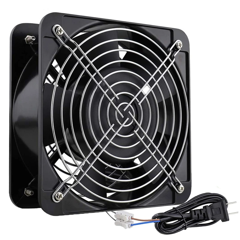 

2 шт. GDSTIME AC 15050 150 мм x 50 мм 110 в 120 В двухшаровой осевой промышленный охлаждающий вентилятор для «сделай сам» вентиляция вытяжной большой воздушный поток