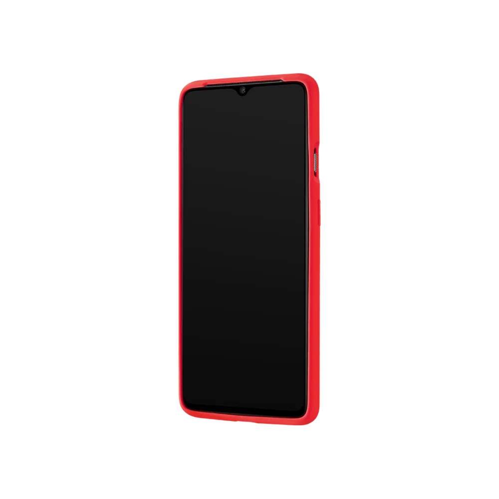 Силиконовый чехол-бампер для OnePlus 7 T, красный, яркий, смелый, сделанный на заказ, гладкий, уникальный вид, три слоя, настоящая защита