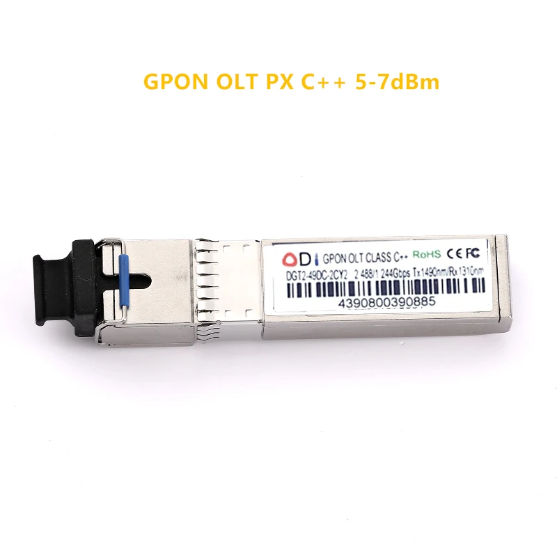 G/EPON SFP 2,5G OLT PXC++ оптический модуль EPON1.25G PX20+ PX20++ PX20+++ GPON 20KM TX1490nm/RX1310nm epon/gpon olt ont SC