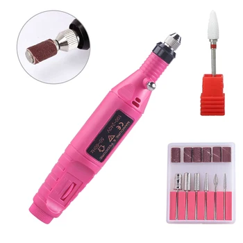 

1set Power Professional Electric Manicure Machine Pedicure Nail Drill Kit Nail File Ceramic Bit Nail Art Pen Manicure Tools Set