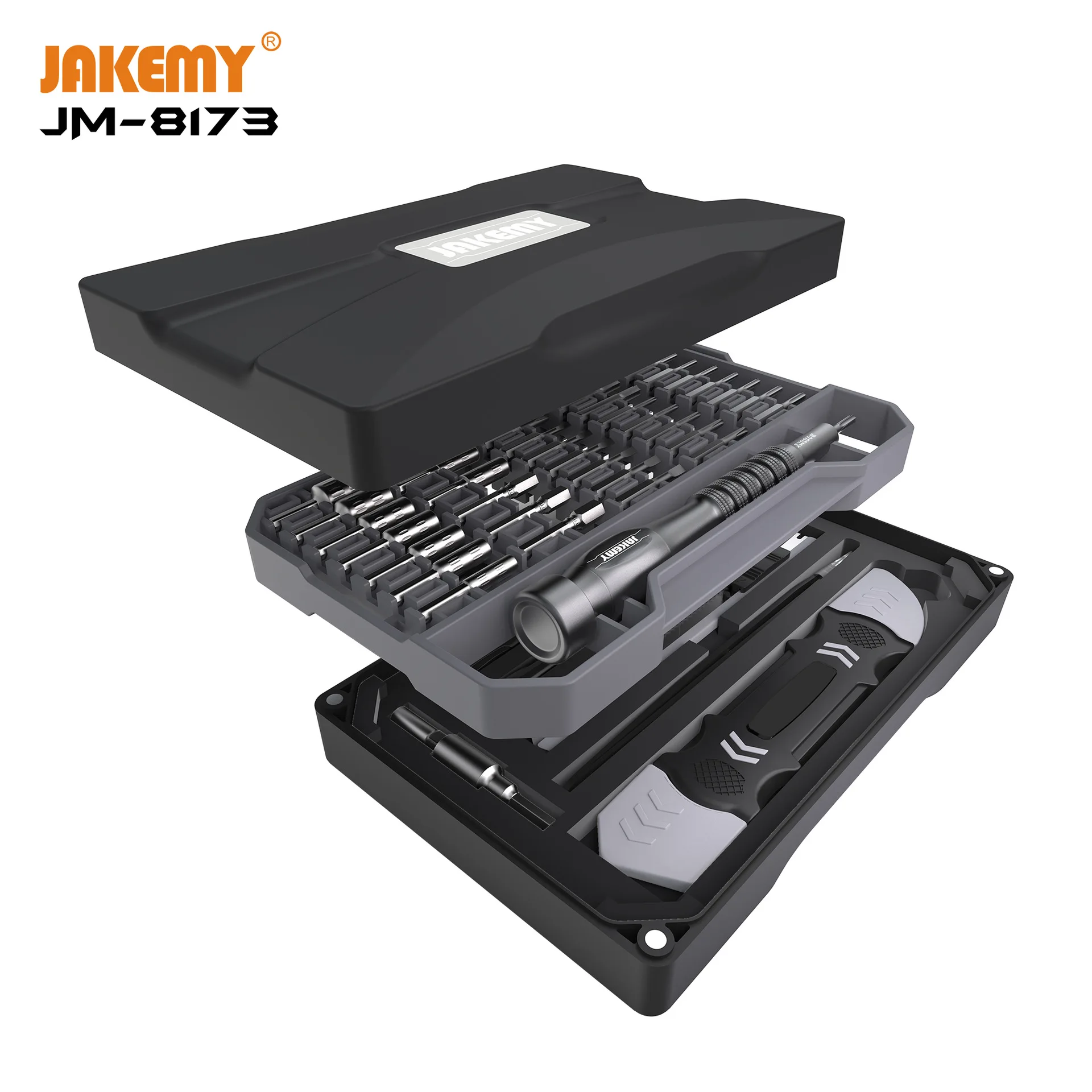 

JAKEMY Newest Screwdriver Set Precision Magnetic Repair Hand Tools for Laptop/Watch/Glasses/Smart Phone Aluminum-Alloy Handle