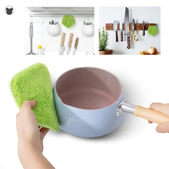 

kitchen cleaning magic sponge Creative microfiber cleaning cloth with magnets scouring pad heat pads potholder kitchen tools