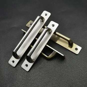 

Universal Alloy Bathroom Balcony Door Handle Wardrobe Cabinet drawer pulls knobs and handles Hardware furniture accessories