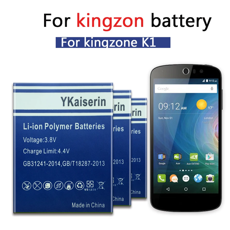 Новый высококачественный аккумулятор K1 4800 мАч для Kingzone / Turbo Pro телефона батареи +