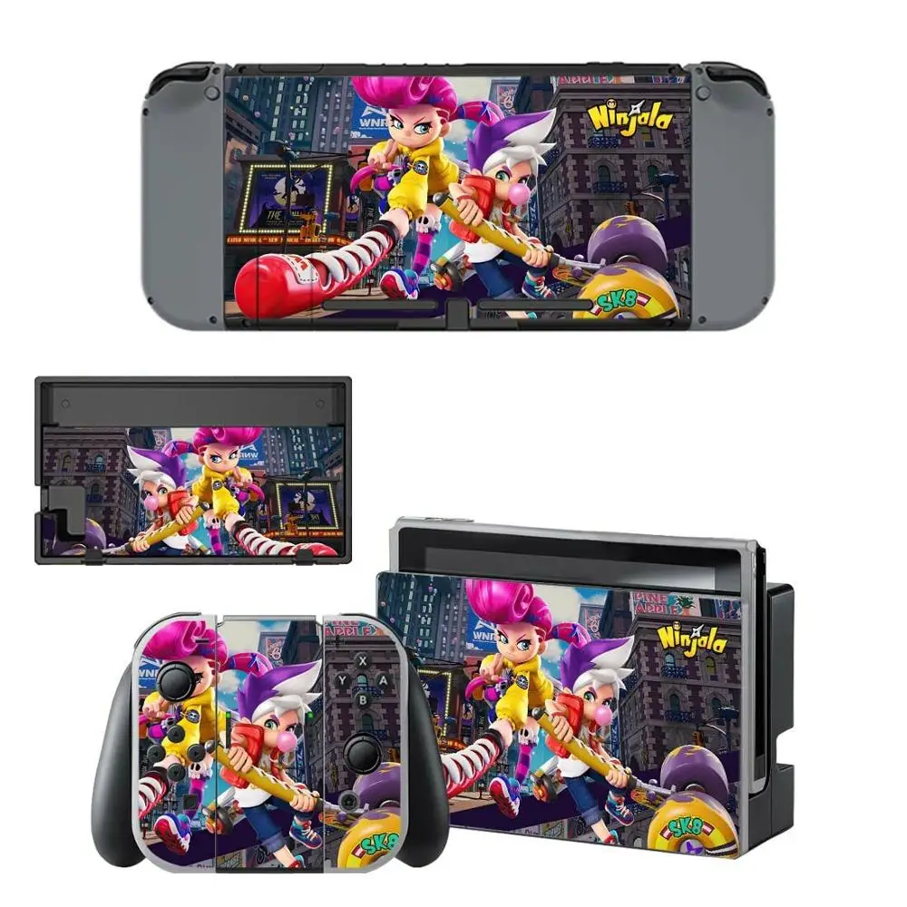 Наклейки Nintendo switch Skin Ninjala Switch наклейки для консоли Joy-con Controller Dock Skins | Электроника