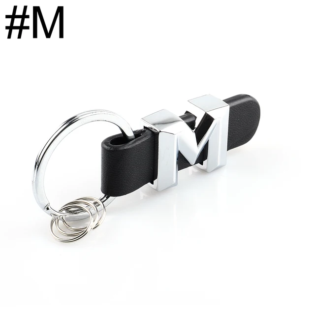 DSYCAR 3D Car Key Chain Metal Letter Leather Strap keychain For Mercedes Benz A B C D E G S Class Car Keychain leather Key Rings M