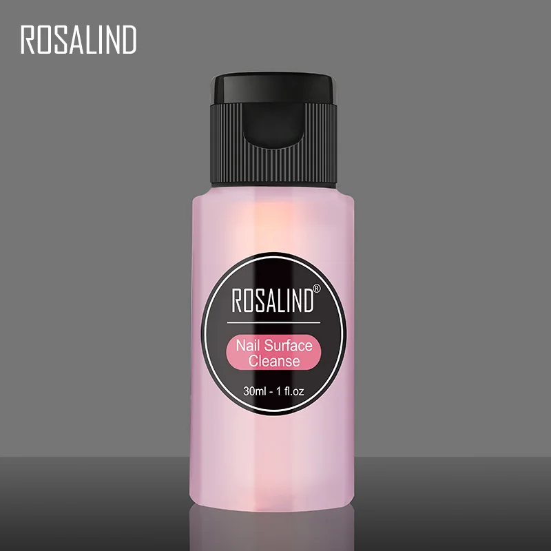 ROSALIND 30 мл средство для снятия гель-лака замочить от лака очищающее средство УФ гель лак для ногтей Щетка Очиститель ногтей обезжириватель маникюр