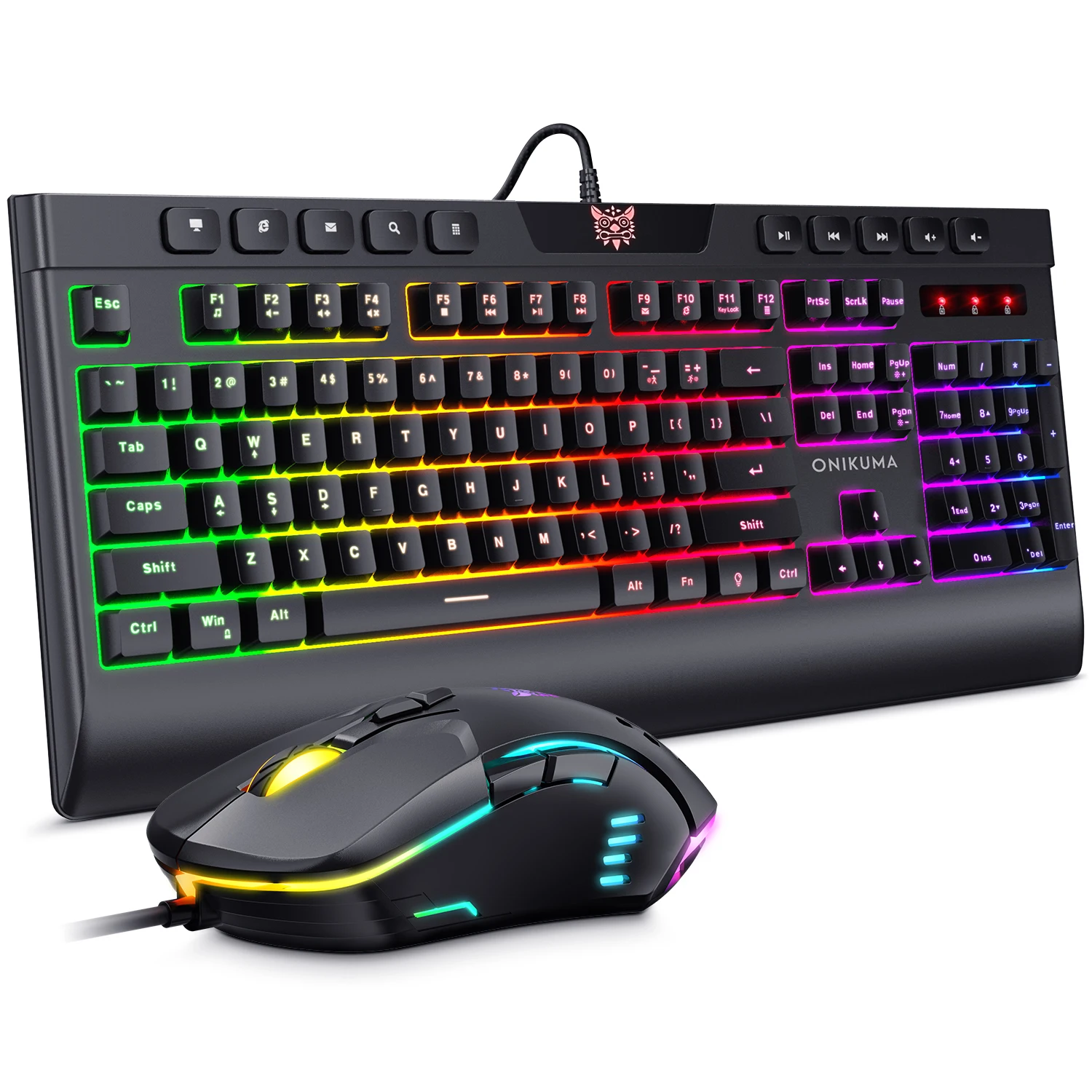 succes longontsteking genetisch Onikuma Gaming Toetsenbord Bedrade Gaming Muis Kit 104 Keycaps Met Rgb  Backlight Toetsenbord Gamer Ergonomische Muis Voor Pc Laptop|Toetsenbord-/muissets|  - AliExpress