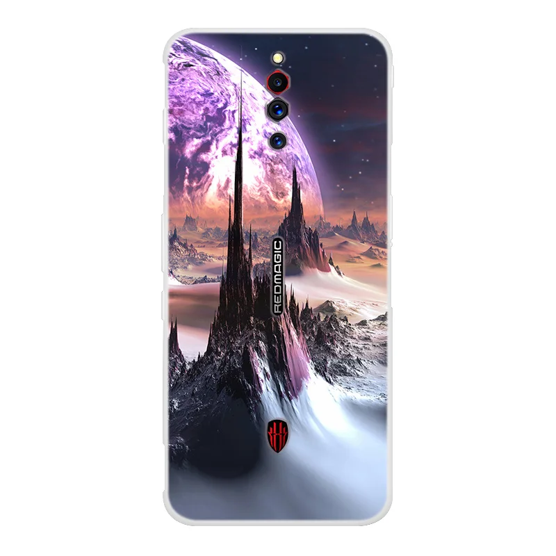 Популярный чехол для ZTE nubia Red Magic на заднюю панель из мягкого силикона с рисунком