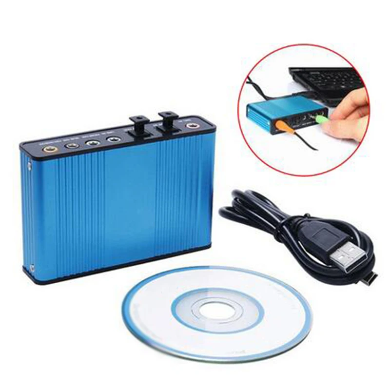 Sound Card 6 Channel 5.1 Optical External Audio Card Converter CM6206 Chipset 100% Brand new and high quality Sound Card 6 Channel 5.1 Optical External Audio Card Converter CM6206 Chipset 100% Brand new and high quality