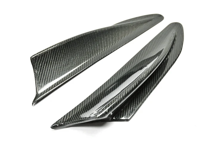 

Car-styling For FT86 BRZ FRS Carbon Fiber Front Fender Add On Glossy Finish Side Canard Addon Fibre Drift Racing Garnish Trim