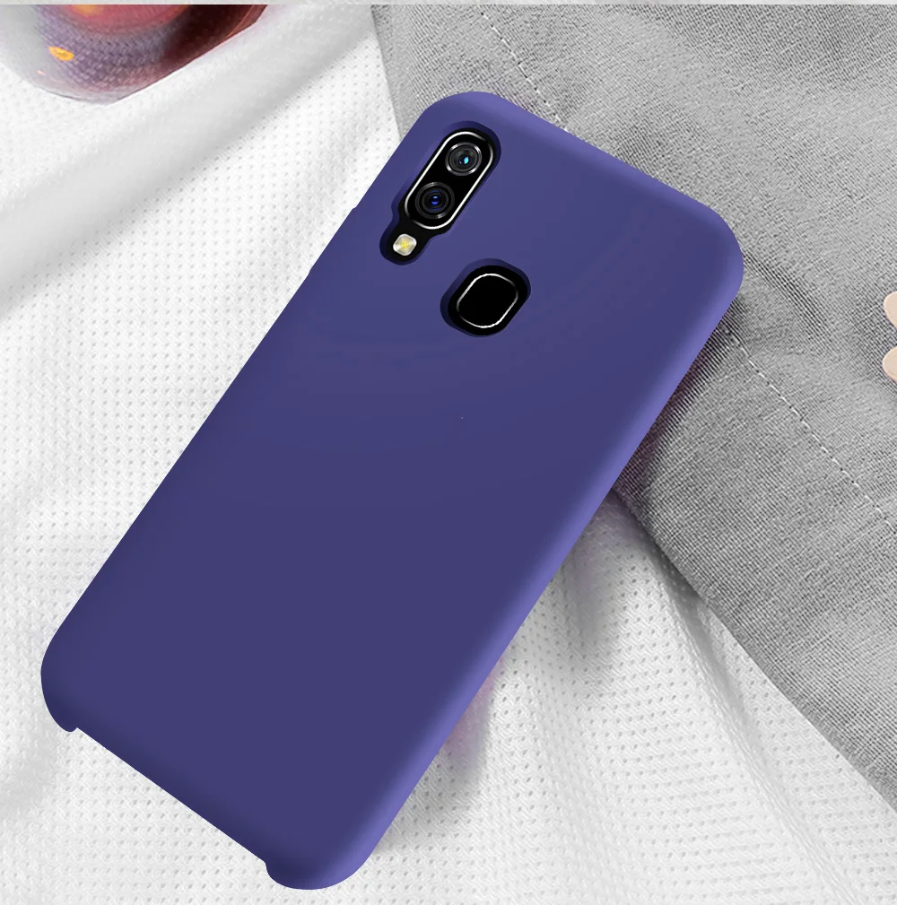 Чехол для samsung galaxy A40 A50 A70 A10 A20 A30 мягкая Жидкая силиконовая задняя крышка чехол для galaxy A7 A9 A6 A8 плюс чехол