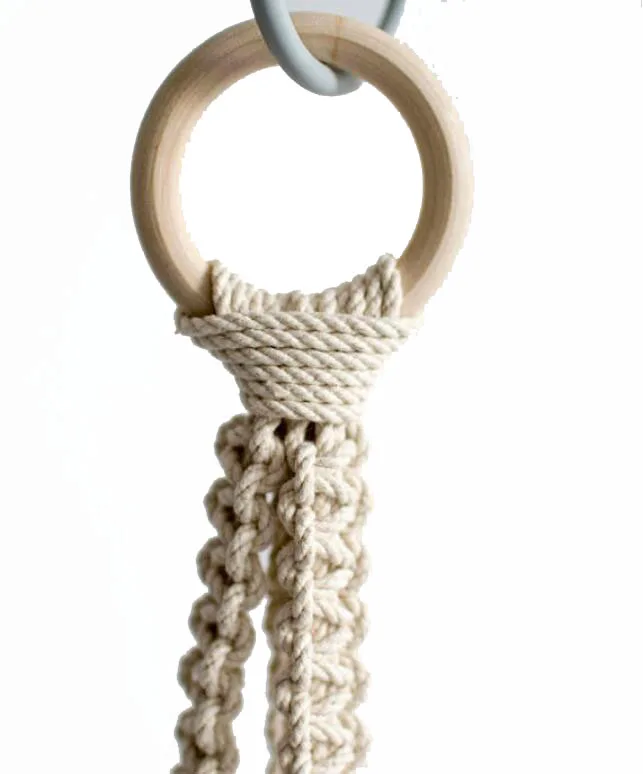 new arrival handmade macrame plant hanger 4mm rope hanger macreame pot hanger