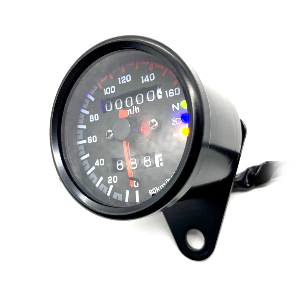 65 мм 12V универсальный мотоцикл Скорость ometer одометром двойной метр с