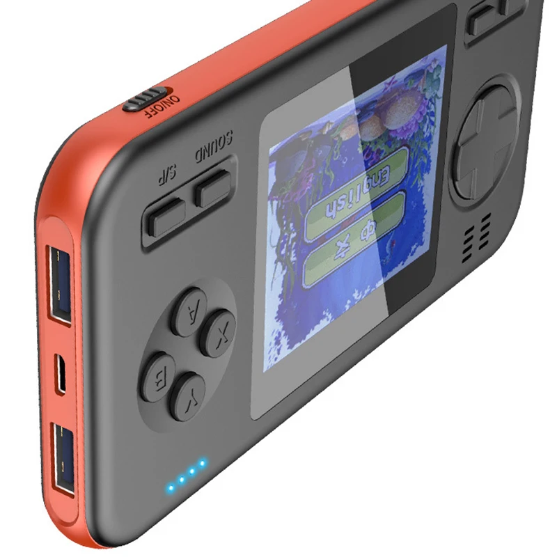 FFYY-power Bank портативная игровая консоль для видеоигр, игровой плеер Embutido 416 Jogos, два выхода Usb порта, Мобильная мощность, Carregador для всех