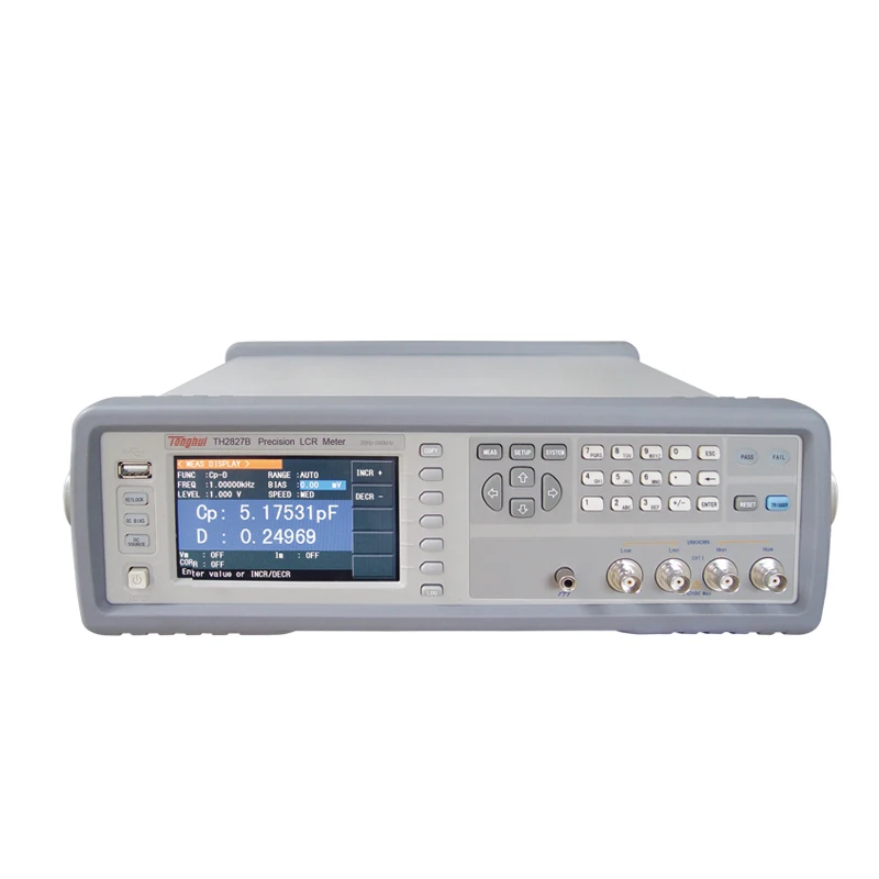 

TH2827B 20Hz-500kHz RLC Meter Resistance Tester Digital LCR Bridge