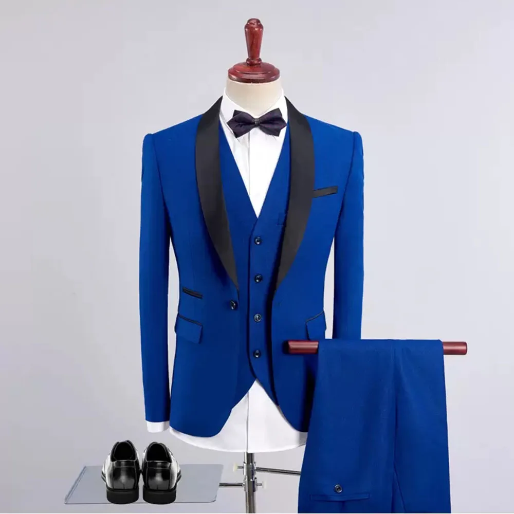 Spring/Autumn Burgundy Men Suits Slim Fit Wedding Tuxedos Groomsmen Blazer+Vest+Pants 3 Pieces Ropa De Hombre Male Clothing 2022 sport coat