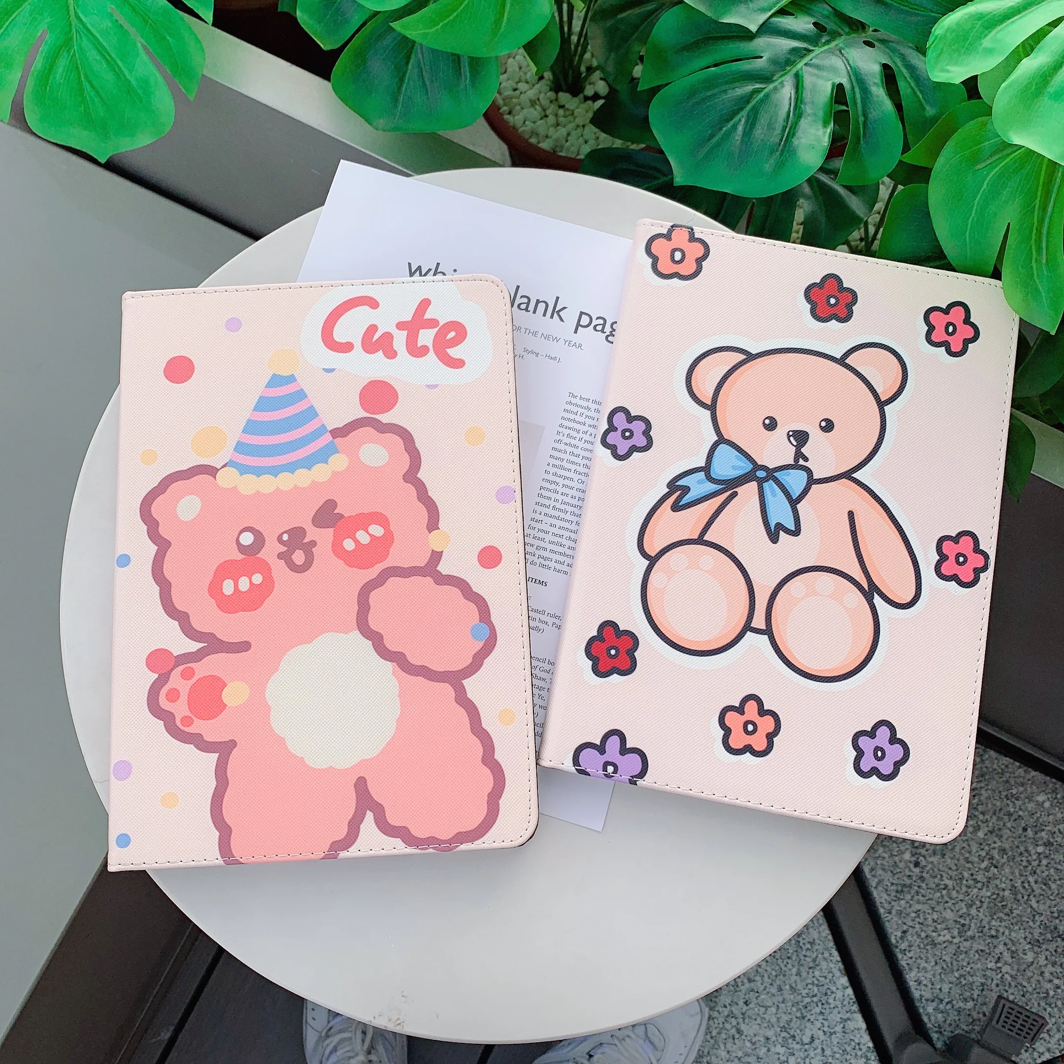 Lucu Boneka Beruang Kecil Kartun Kelinci Lembut Kulit Tablet Case Untuk IPad Air 1 2 3 Mini 4 5 Pro 2017 2018 2019 2020 Cover Tablets E Books Case AliExpress