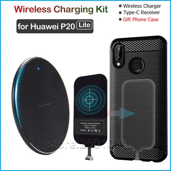 Huawei 社の名誉 8X チーワイヤレス充電チーワイヤレス充電器 + マイクロ usb レシーバー nillkin アダプタコネクタギフト tpu ケース 8x