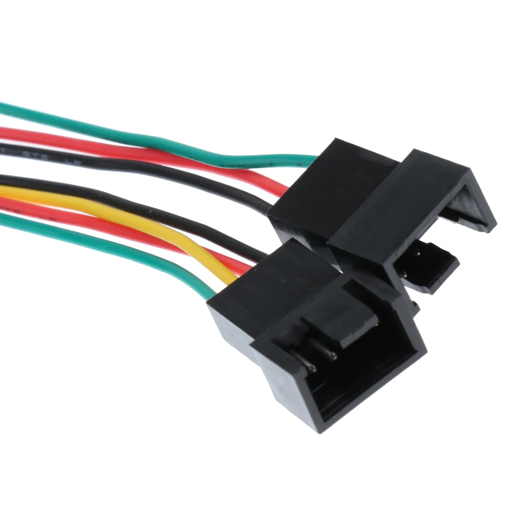 4pin 1 to 2 Ways Connector PWM Fan Power Supply Y Splitter Extension Cable 30CM