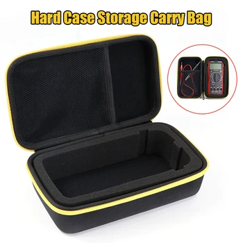 

Black EVA Hard Case Storage Waterproof Shockproof Carry Bag with Mesh Pocket for Protecting F117C/F17B Digital Multimeter