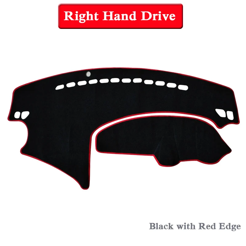 Black Red RHD Автомобильный Стайлинг приборной панели Избегайте Light Pad Инструмент крышка платформы коврики Роза для Mazda 3 BL 2010-2013 LHD и RHD анти-коврик - Название цвета: Black Red RHD