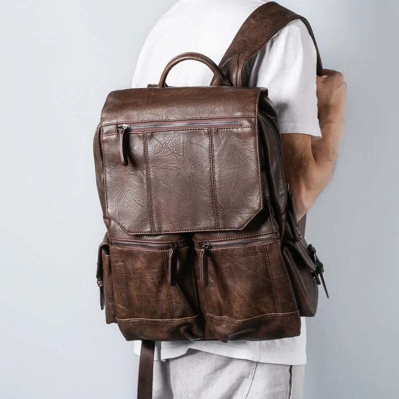 

Retro Backpack Hiking Bag Leisure Outdoor Men's Backpack High-capacity Bags