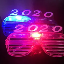 Очки с мигающими светодиодами вечерние декоративные светящиеся подарочные светящиеся праздничные новогодние вечерние поставки