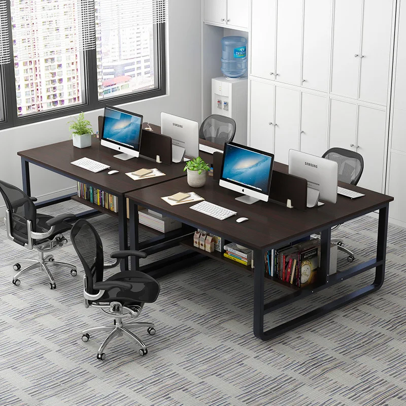 

Office Desk Minimalist Modern Four-people Bit Company Staff Assembly Office Furniture Work Position Screen Combination yuan gong
