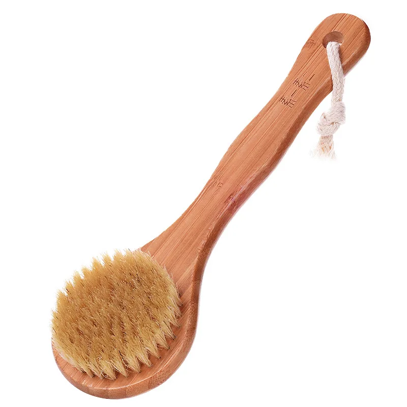 

Medium Handle Bath Brush Bath Children Brush Short Handle Bath Brush Rubbing Pig Bristle Soft Bristle Bath Towel Bath Brush