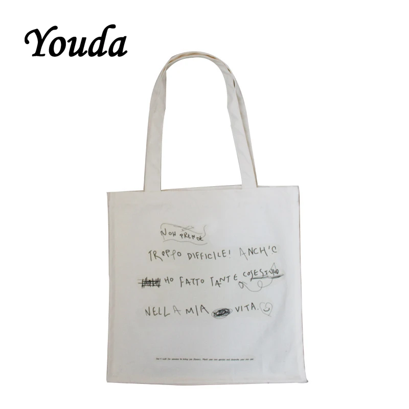 

Youda Original Fashion Simple Style Ladies Shoulder Bag Large-capacity Shopping Handbag Classic Design Women's Canvas Tote