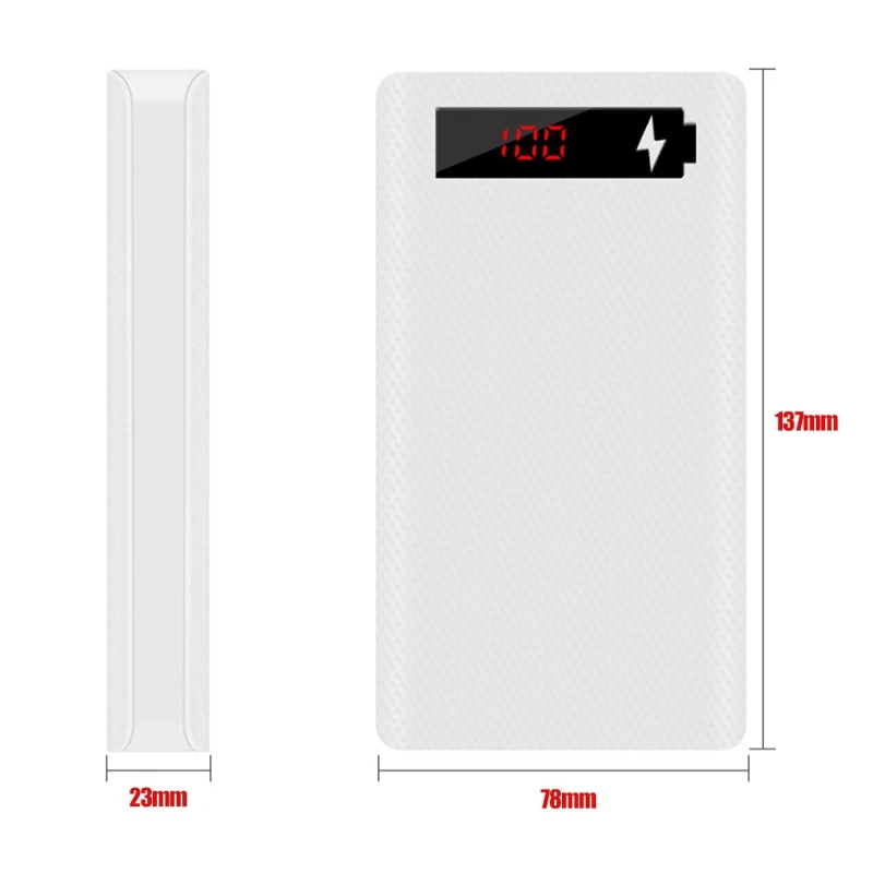 Чехол для аккумулятора L6 LCD 6X18650 внешний аккумулятор 40JB |