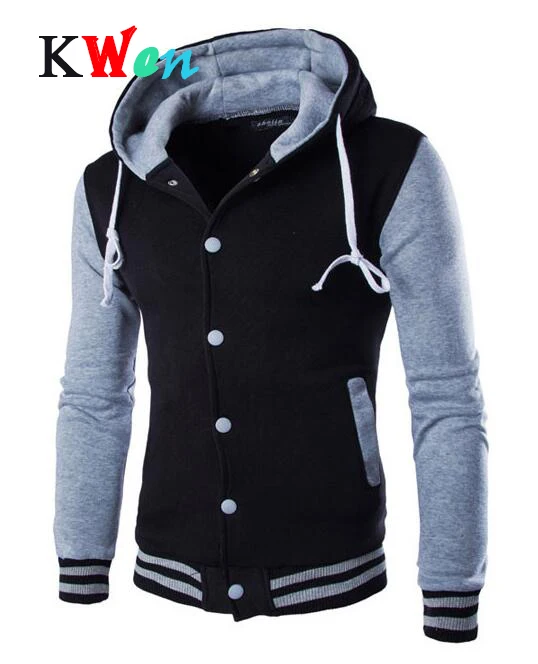 Мужская куртка Модный хлопковый свитер теплая с капюшоном мужская одежда